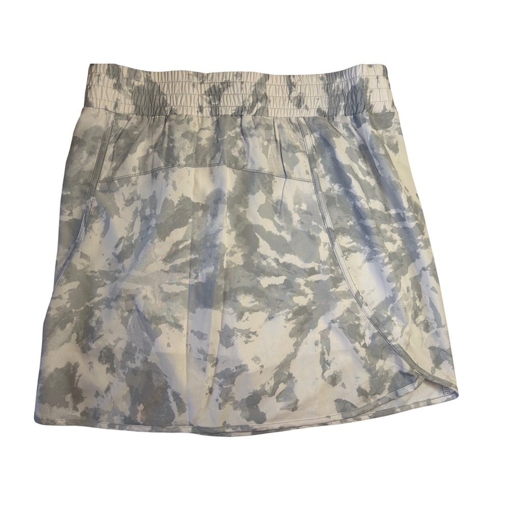 RBX Active Skort Stretch Woven Zip Pocket Inside Bike Short Grey Sky M Golf New